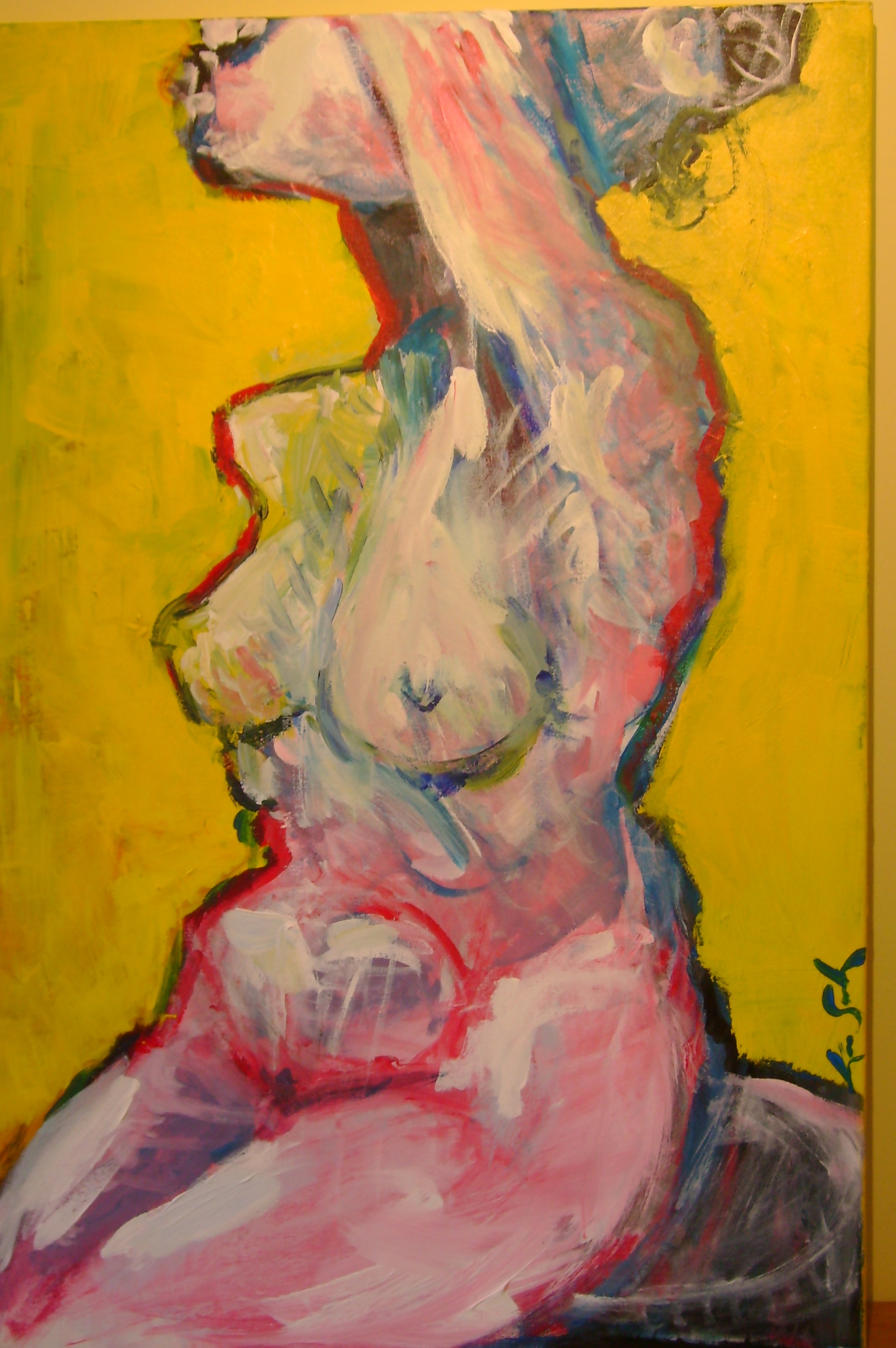 Female Figure with Yellow