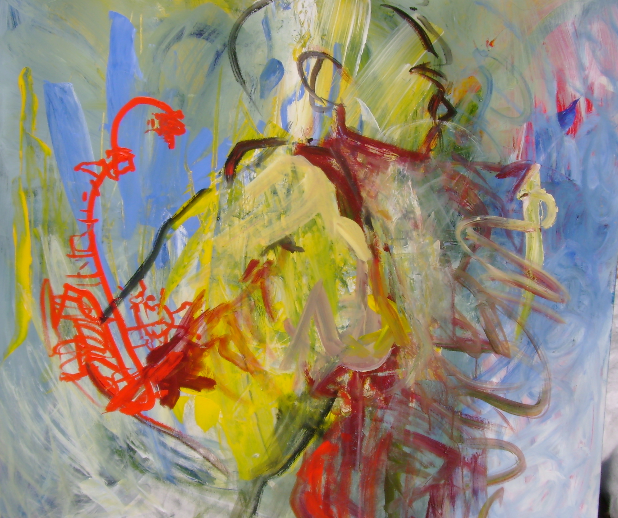 "She Sings" A Figurative Abstract
